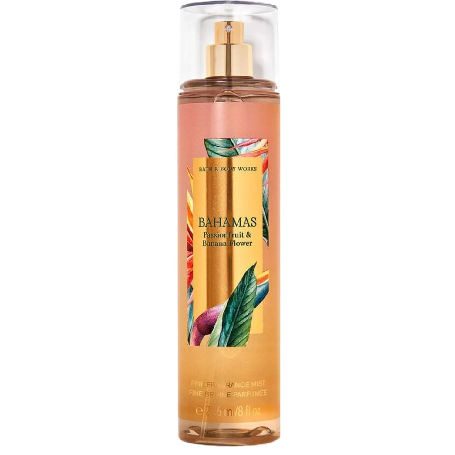 Bath & Body Works Fine Fragrance Body Spray Mist 8 fl oz / 236 mL (Bahamas  Passionfruit & Banana Flower)
