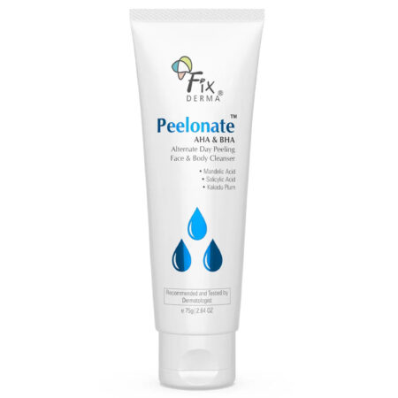 Fixderma Peelonate AHA & BHA | AHA & BHA Powered Skin Exfoliator on Alternate Days