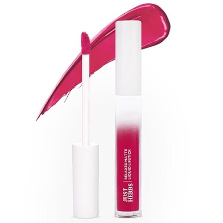 Just Herbs Relaxed Matte Liquid Lipstick Lip colour for Women, Nourishing & Long Lasting Lipsticks 4 ml-Sweet Cranberry