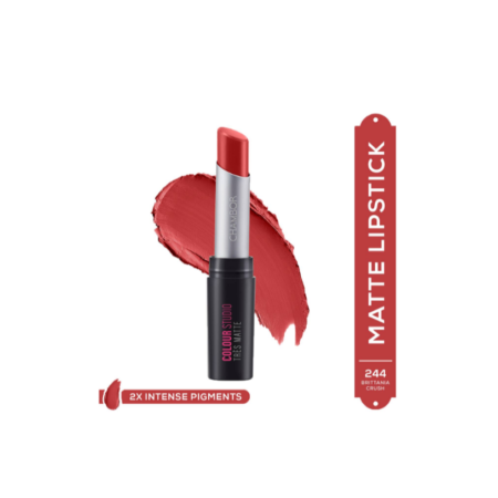 Chambor Tres Matte Lipstick Lasting Bold Pigment with SPF 30 - N 244 Brittania Crush