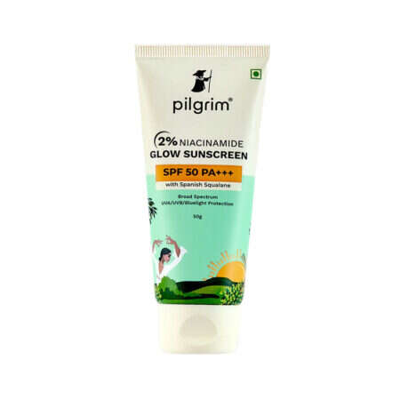 Pilgrim SPF Protection 2% Niacinamide Glow Sunscreen SPF 50 PA+++ Niacinamide Sunscreen That Protects & Gives A Radiant Glow