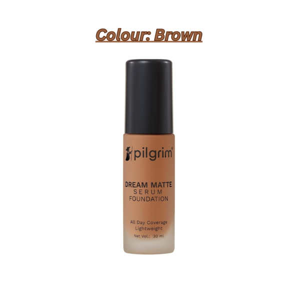 Pilgrim (Brown) Dream Matte Serum Lightweight Foundation With Australian Kakadu Plum Vitamin C Warm Mocha-335