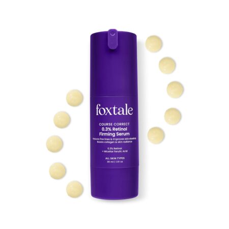 Foxtale 0.3% Retinol + Ferulic Acid Serum | Targets 8 Signs of Ageing | Boosts Collagen, Firms Skin, Fades Dark Spots, Reduces Fine Lines & Wrinkles | For Intermediate & Advanced Users