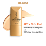 Foxtale SPF 50 PA+++ Tinted Fluid Sunscreen, Blurs Pores & Evens Skin Tone, 6 Shades - 01 Sand - 50ml