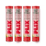 THE PLANT FIX Apple Cider Vinegar Effervescent Tablet with Mother ,Supports Metabolism & Control Cravings | With 750mg ACV, Vit B6 & B12 No Added Preservative -Pack of 4 61m-87Sl9QL._SL1080_