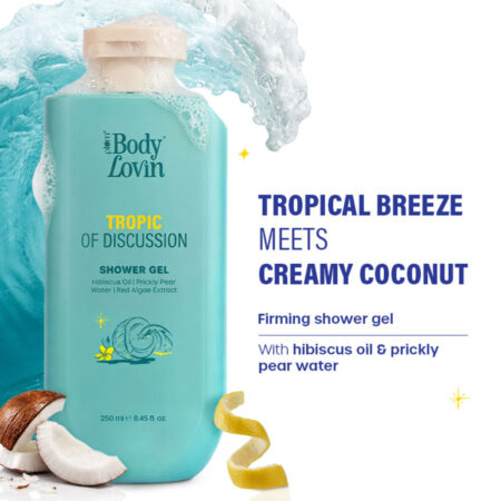 Plum BodyLovin’ Tropic Of Discussion Shower Gel, Firming & Tightening, Fresh Tropical Fragrance-250ml